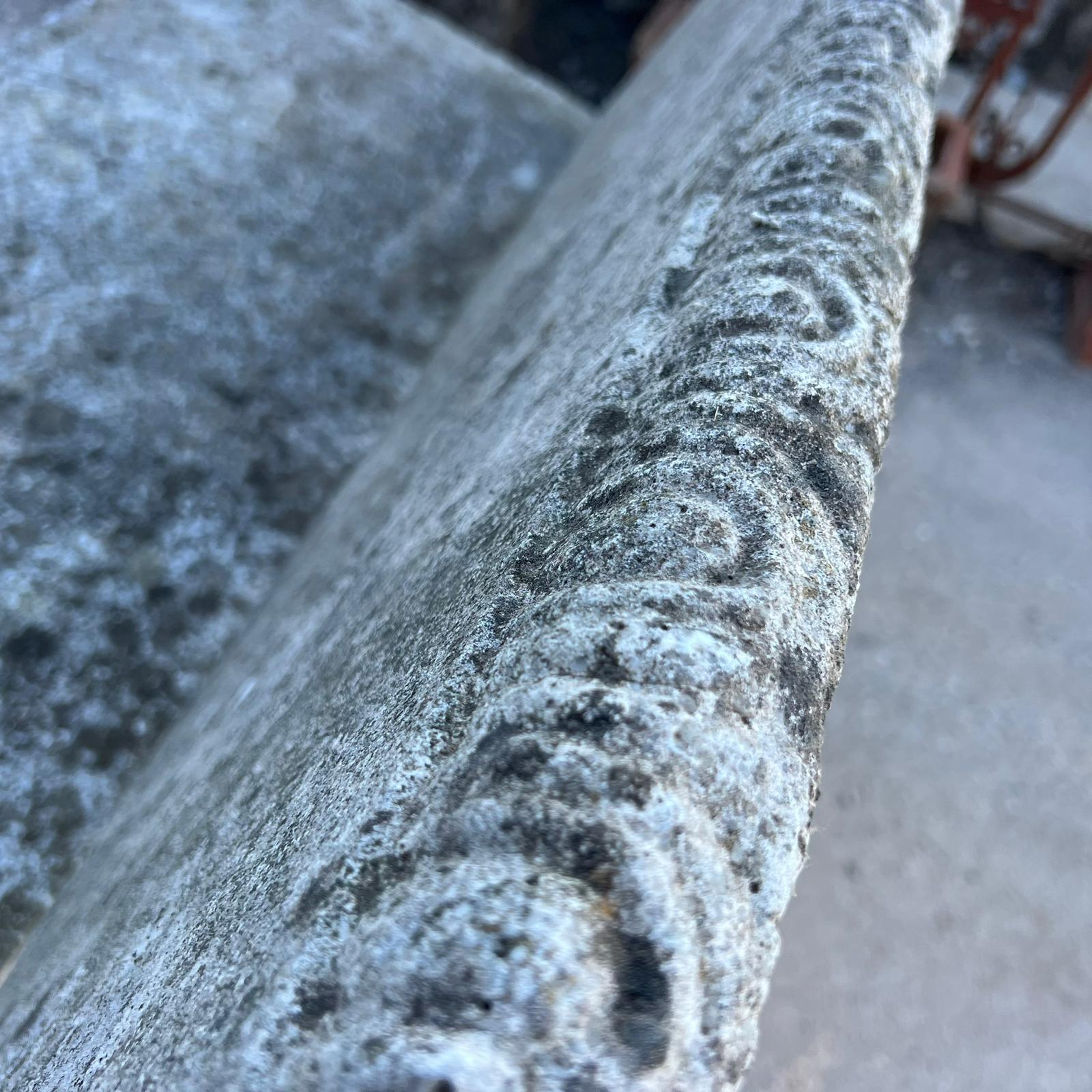 Pair of concrete benches