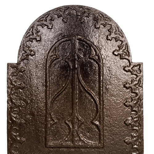 Ghisa in stile gotico da camino