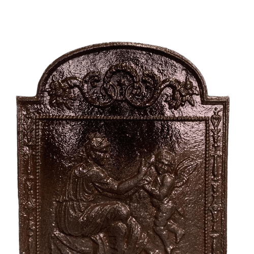 Placca da camino con putto alato