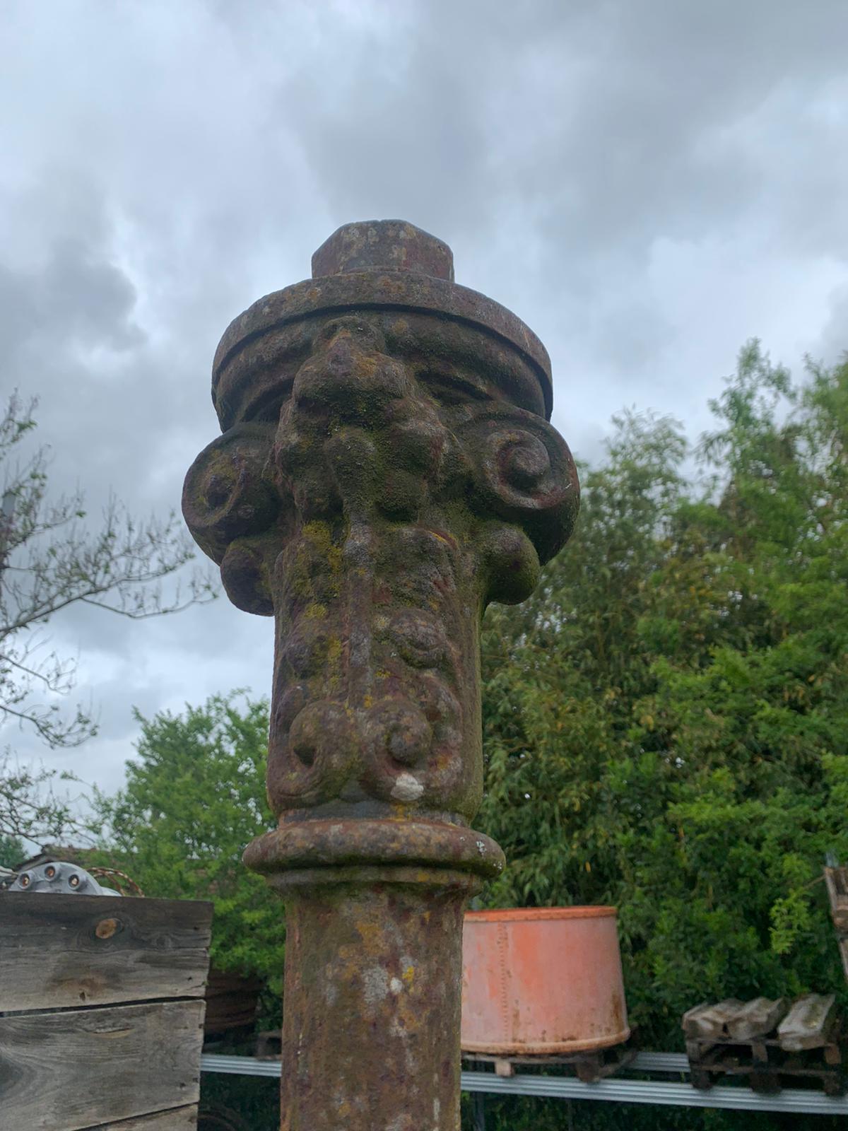 Old cast iron street lamps