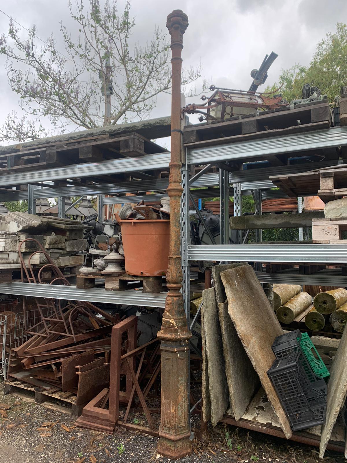 Old cast iron street lamps