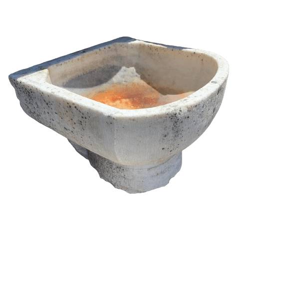 Small marble wall fountain