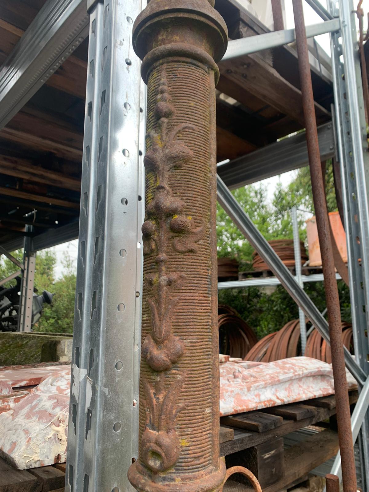 Old cast iron street lamps