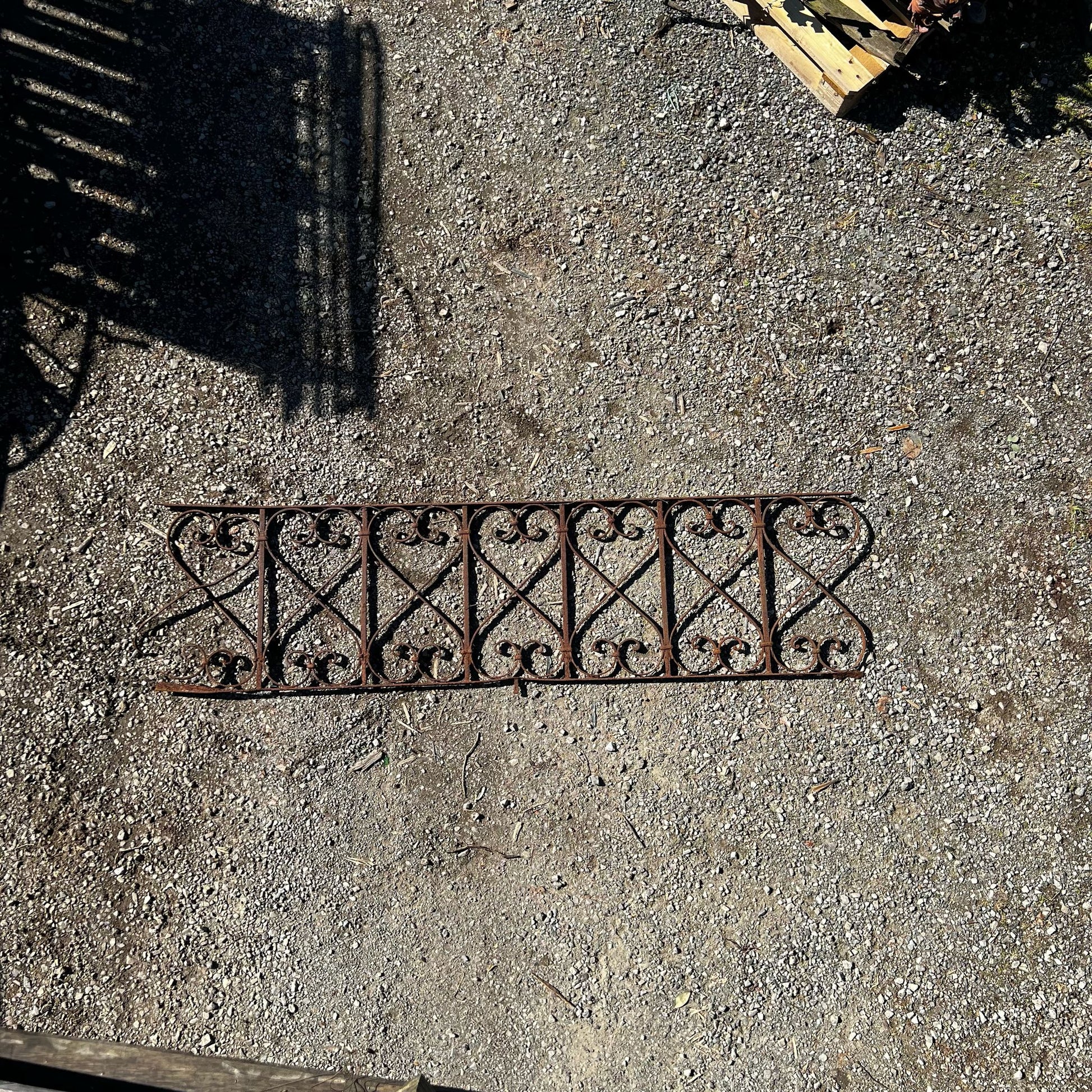 Antica ringhiera in ferro usata 