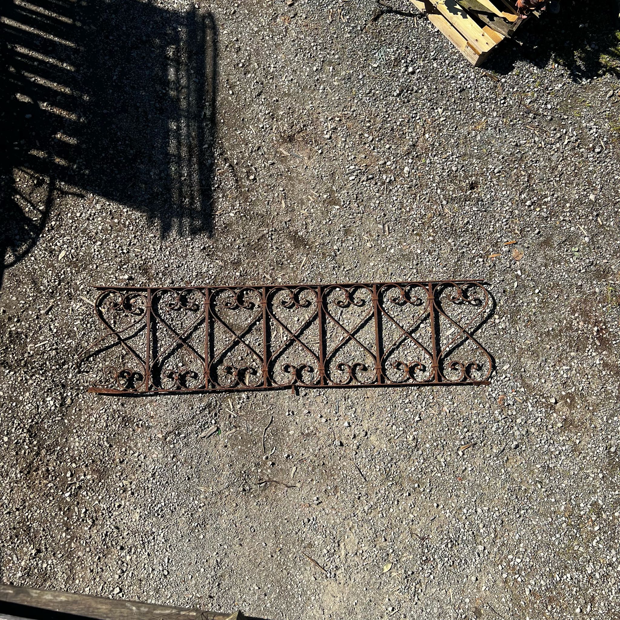 Antica ringhiera in ferro usata 