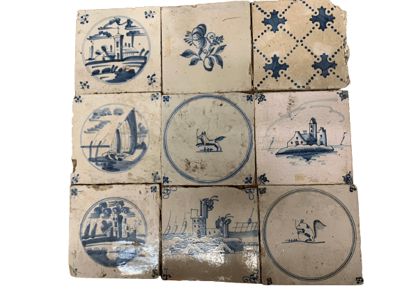 Antiche azulejos bianche e blu