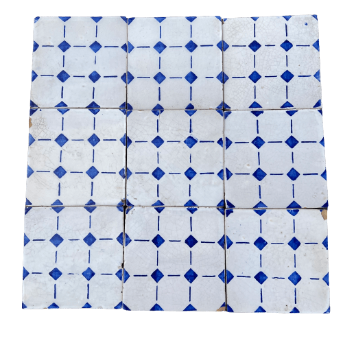 Antiche maioliche blu e bianche 
