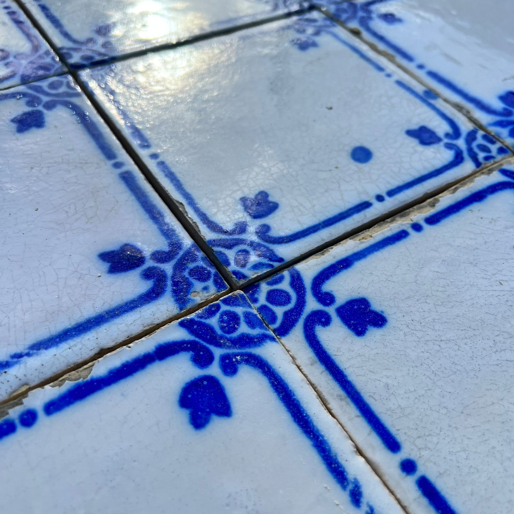 Azulejos decorate blu 
