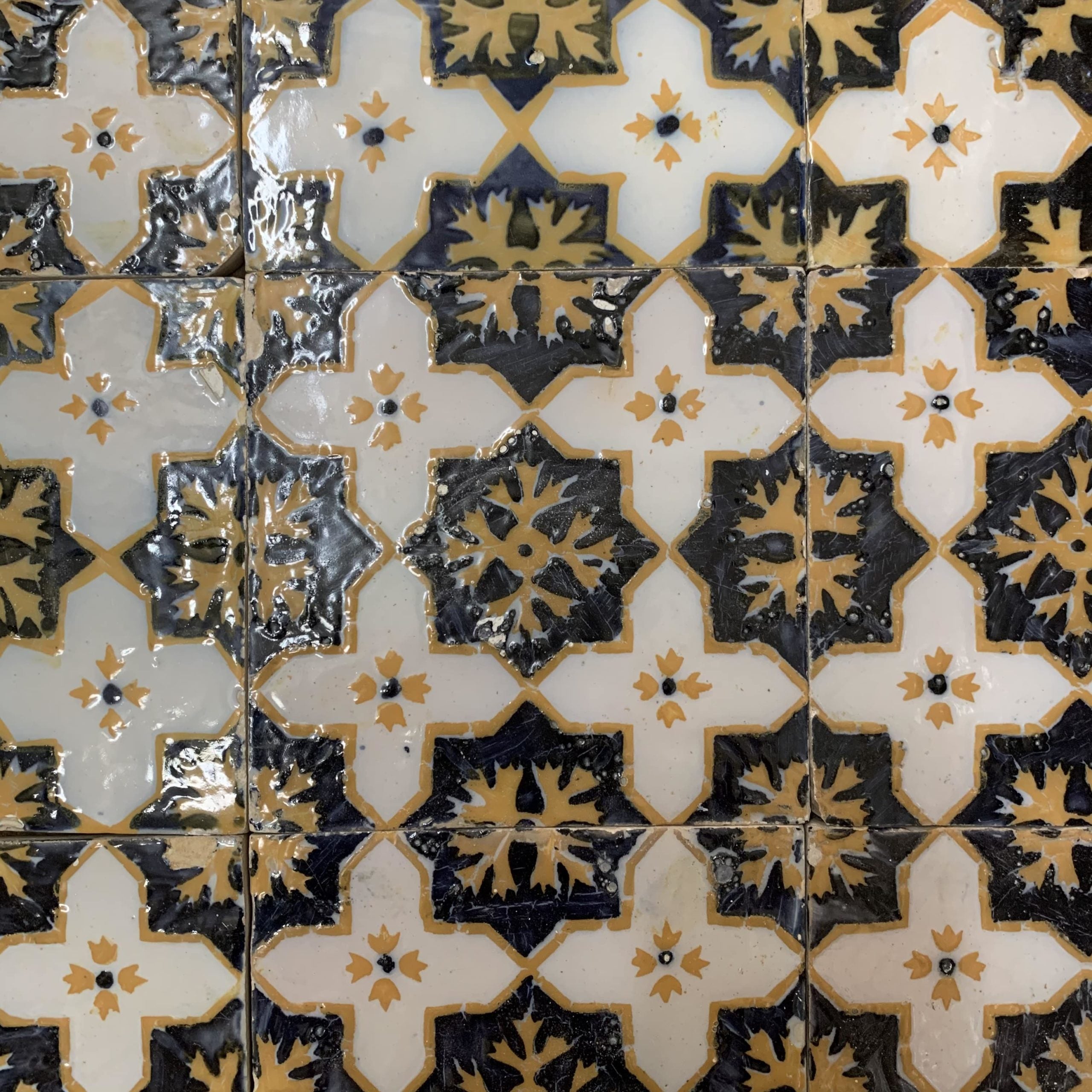 Azulejos gialle vecchie 