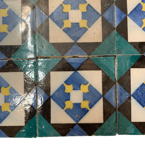Azulejos verdi e blu 