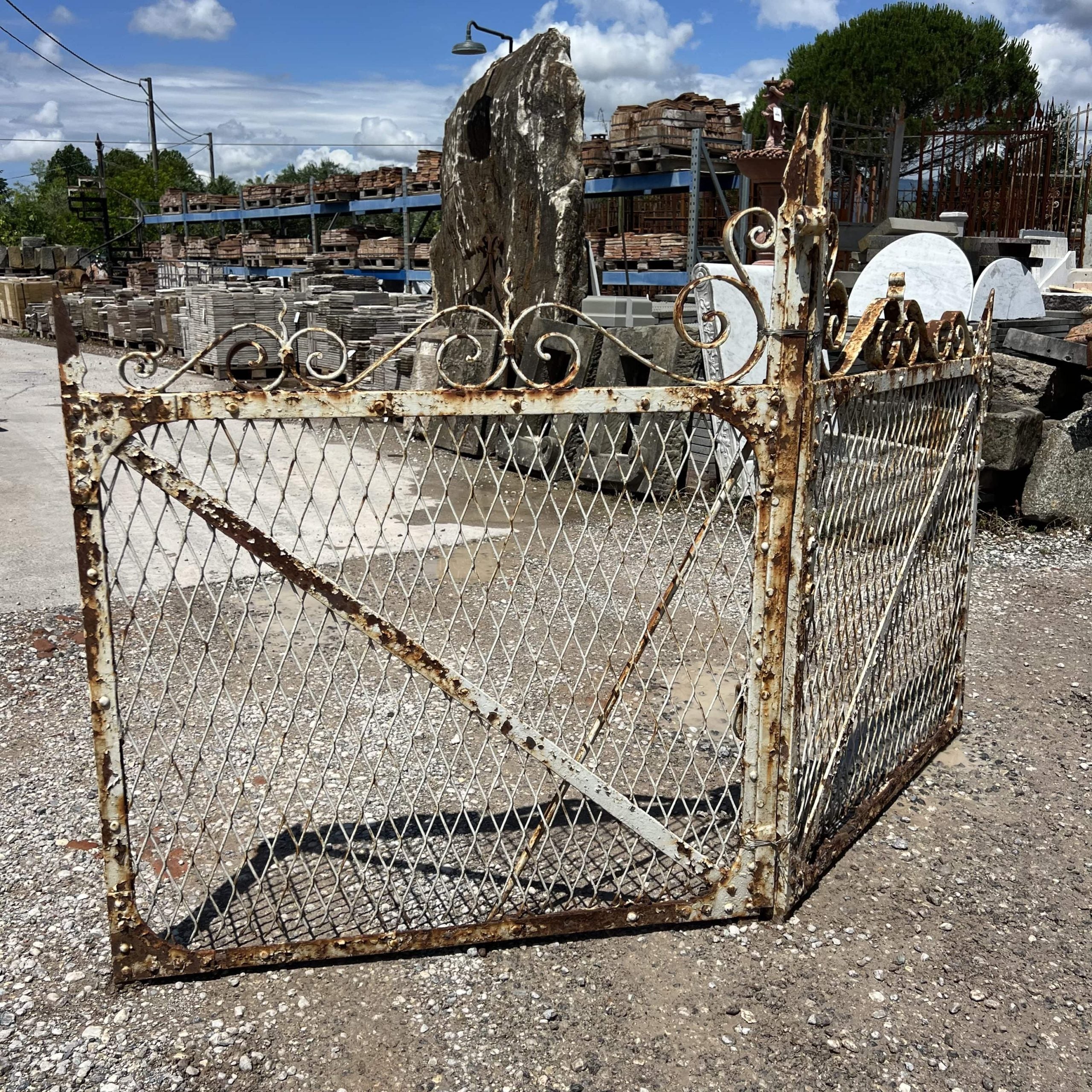 cancello recuperato di ferro 