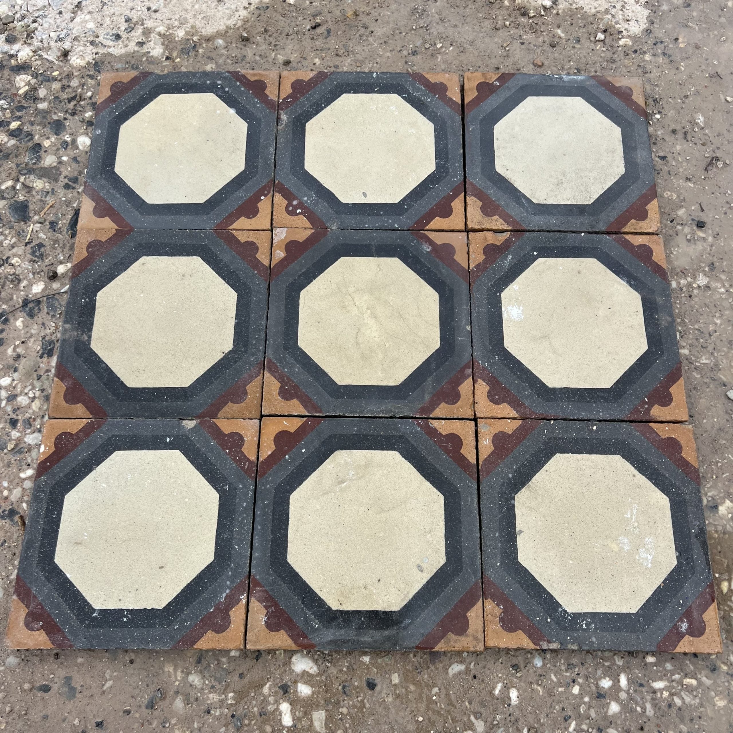 Cementine con disegno ottagonale