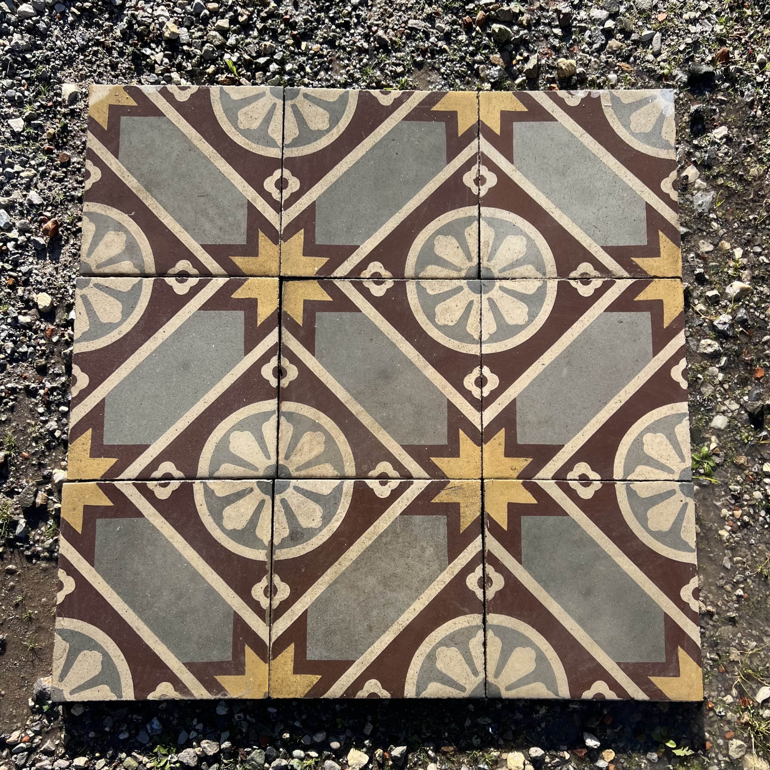 Cementine decorate usate 