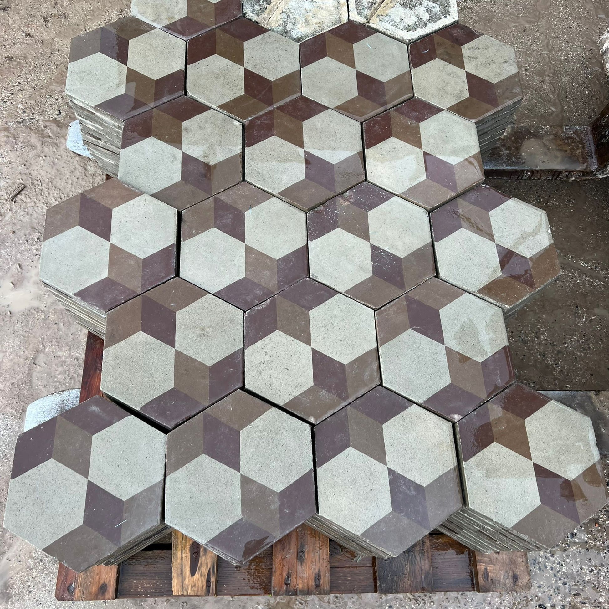 Cementine esagonali tridimensionali 