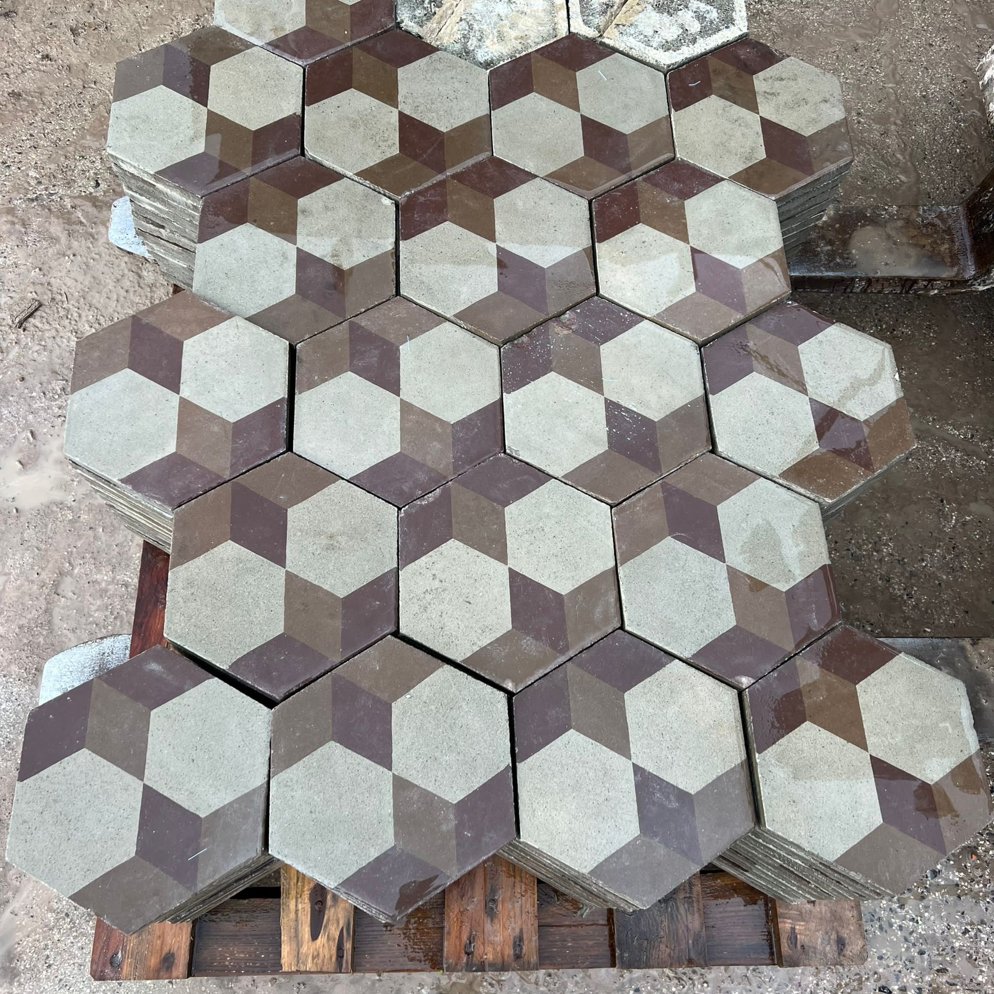 Cementine esagonali tridimensionali 