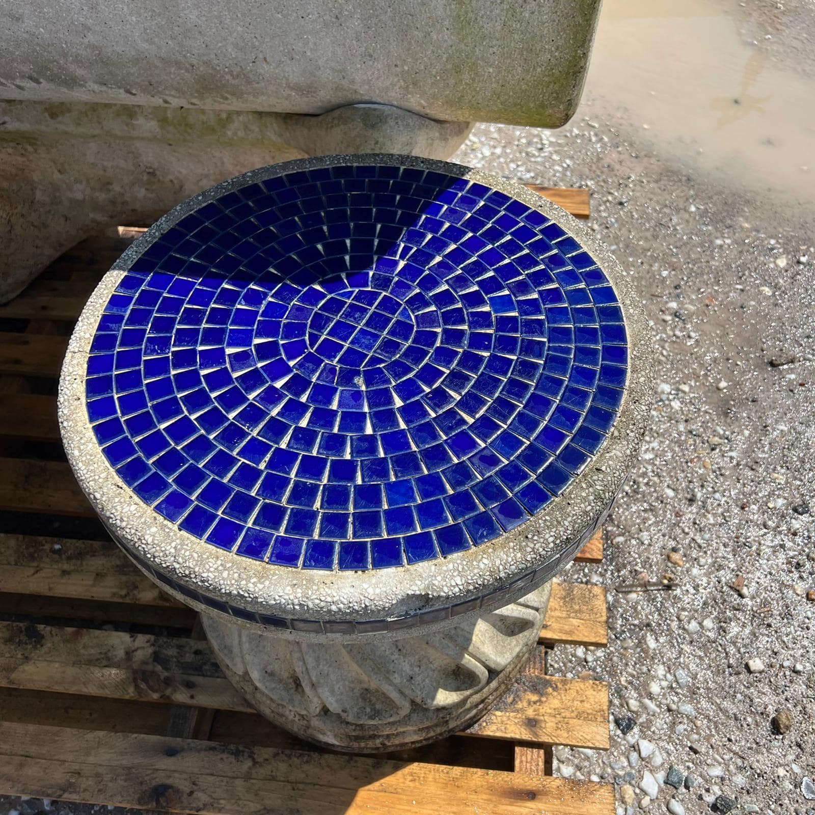Cemento colore blu 