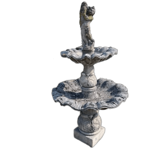 centrale di fontana in pietra 