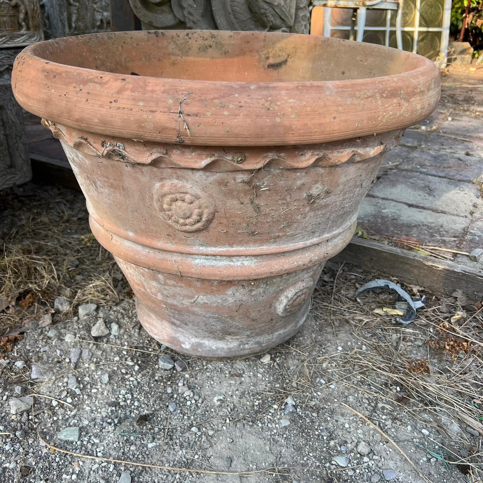 Conca in terracotta recuperata 