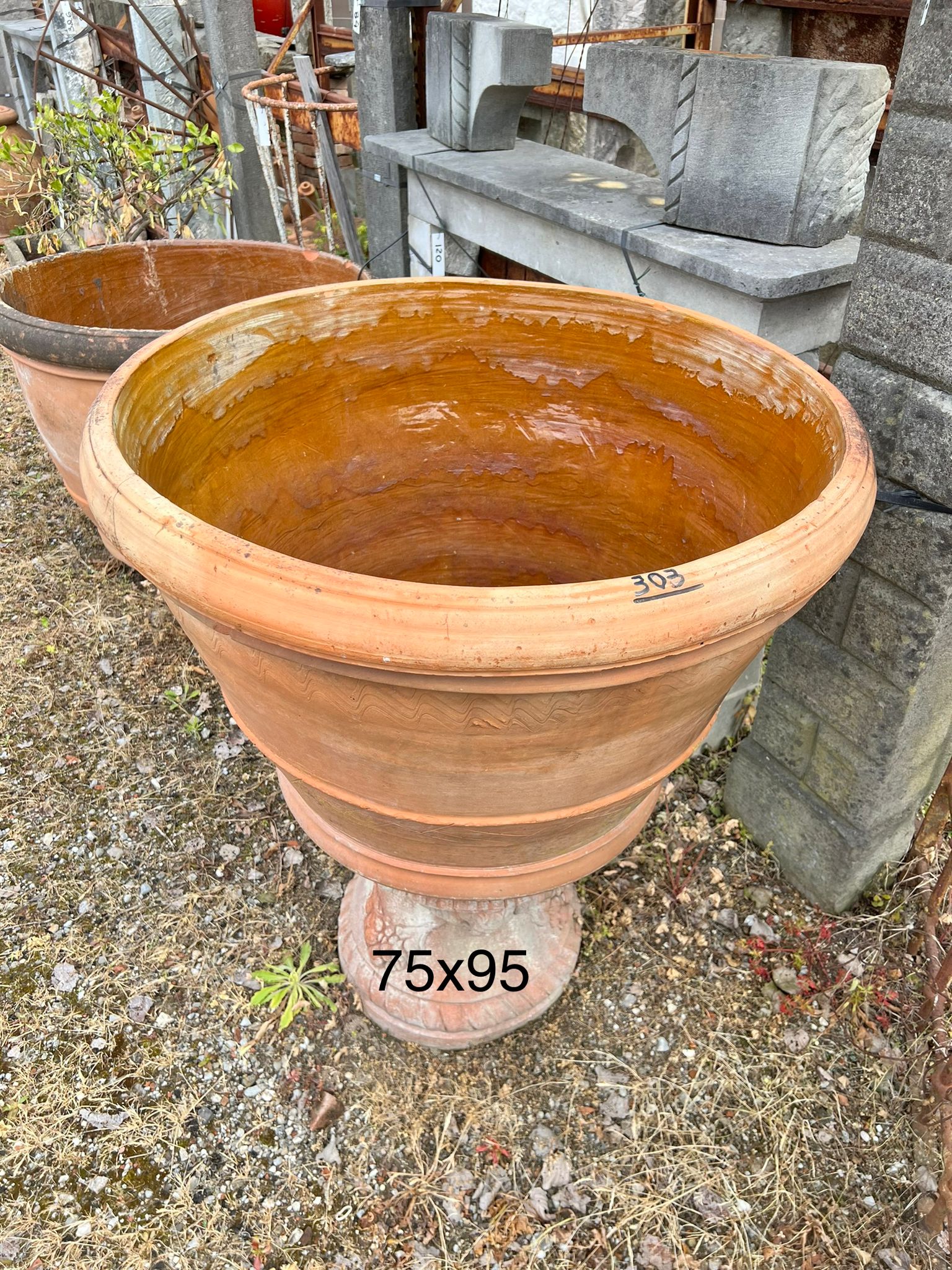 Conca semplice di terracotta 