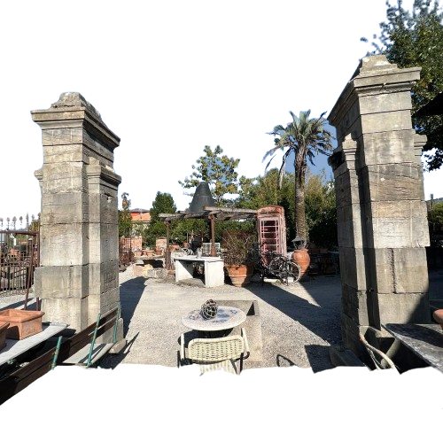 Coppia colonne in pietra 