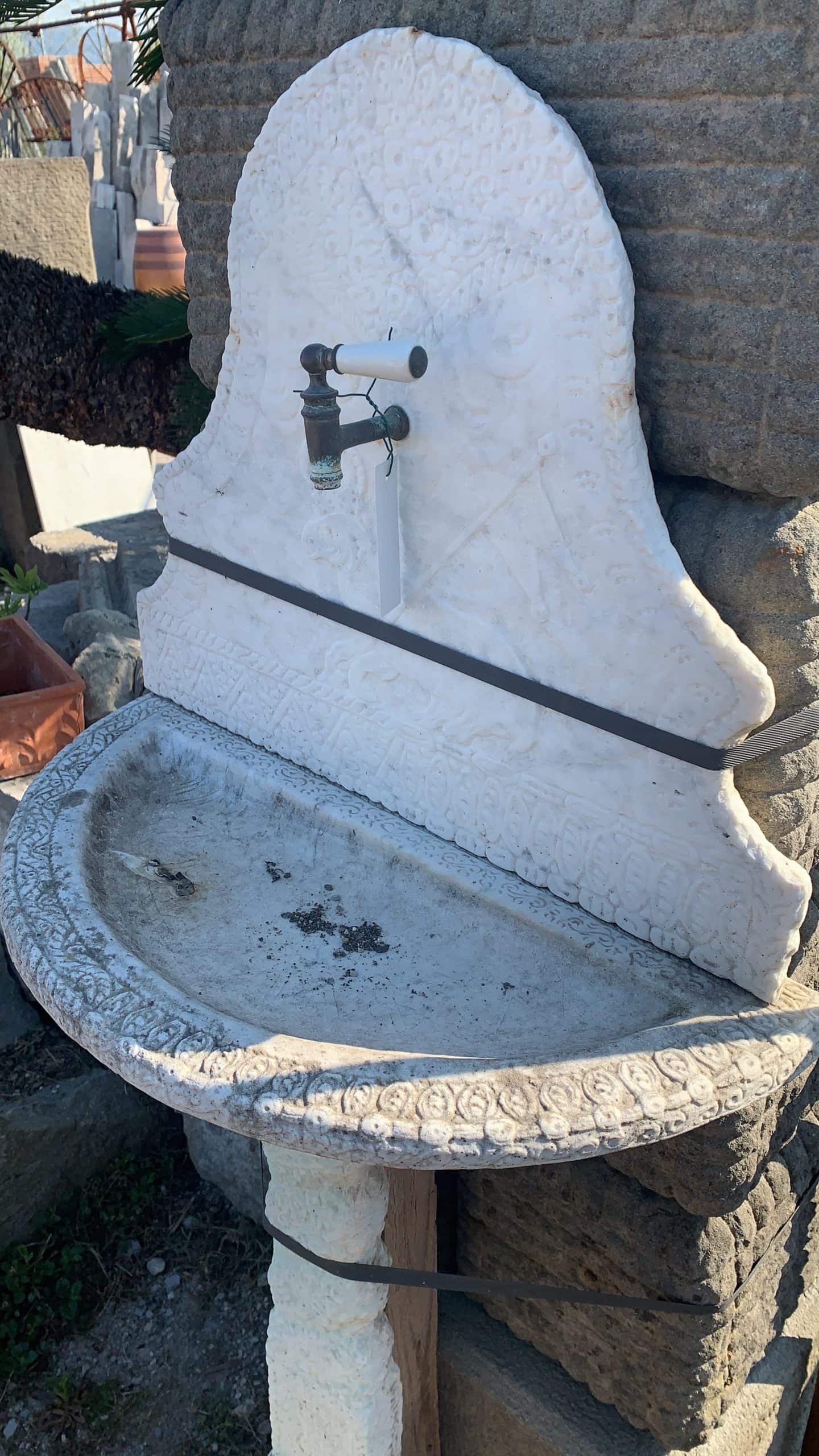 Dettagli fontane a muro 