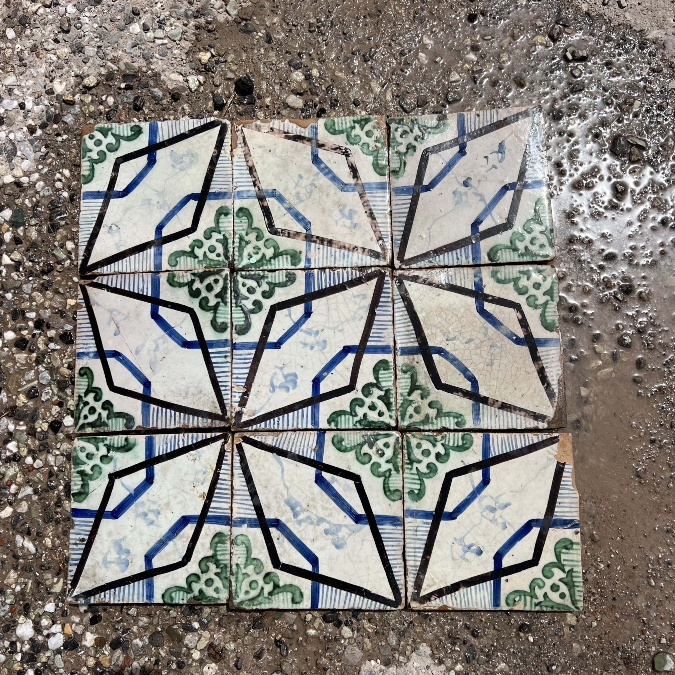 Dettagli maioliche colorate 