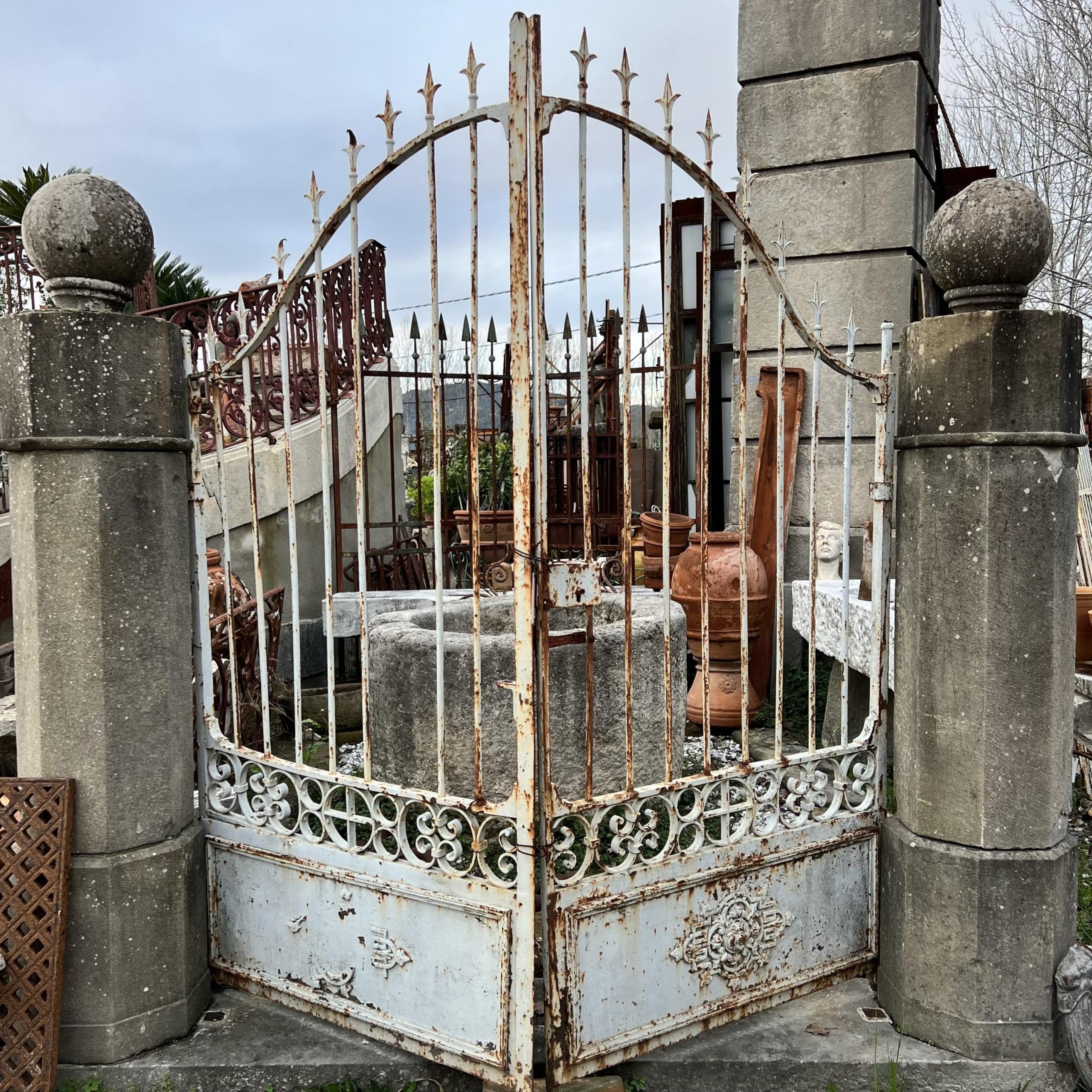 Dettagli piccolo cancello in ferro 