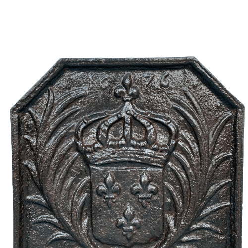 Dettagli placca da camino 1676