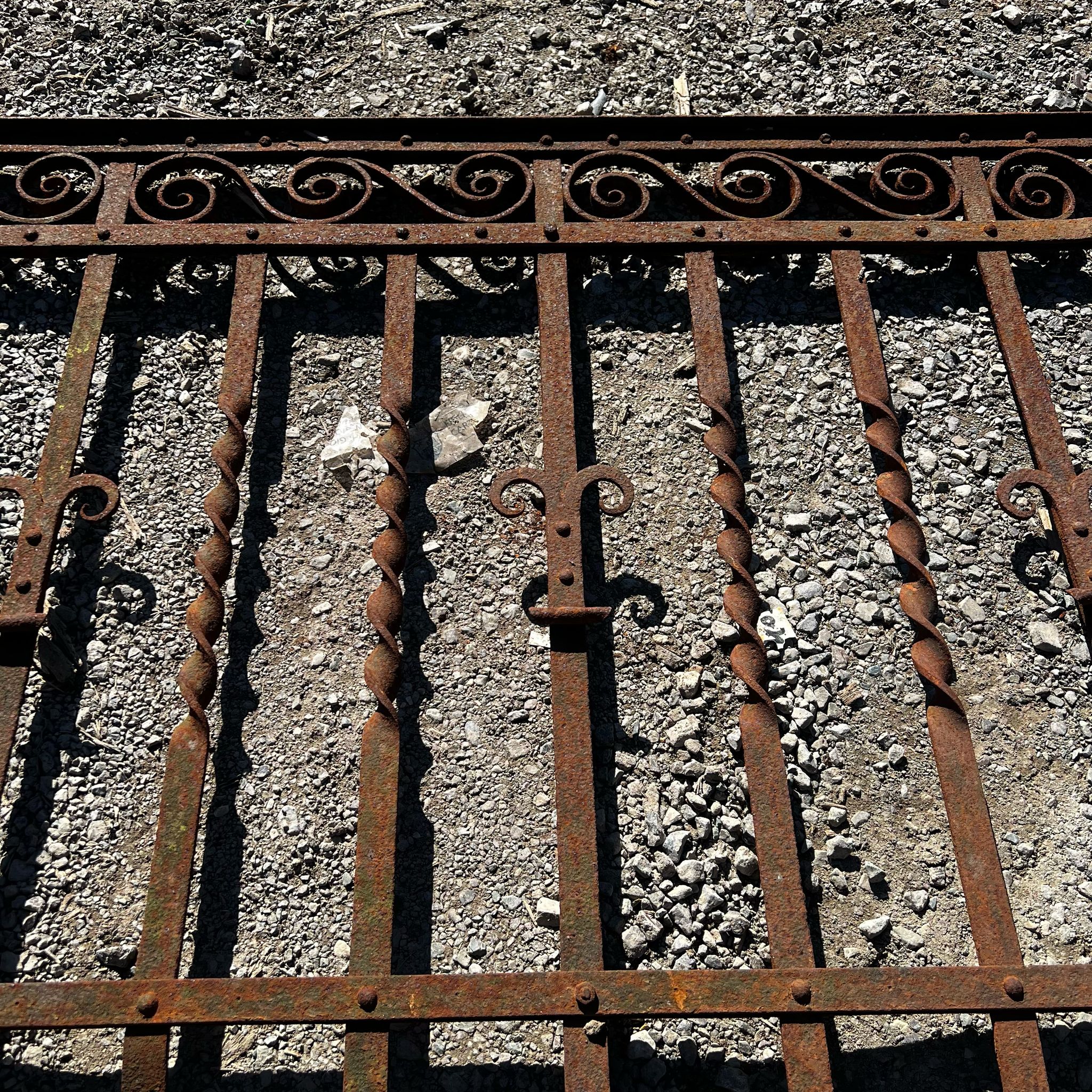 Dattagli ringhiera in ferro  