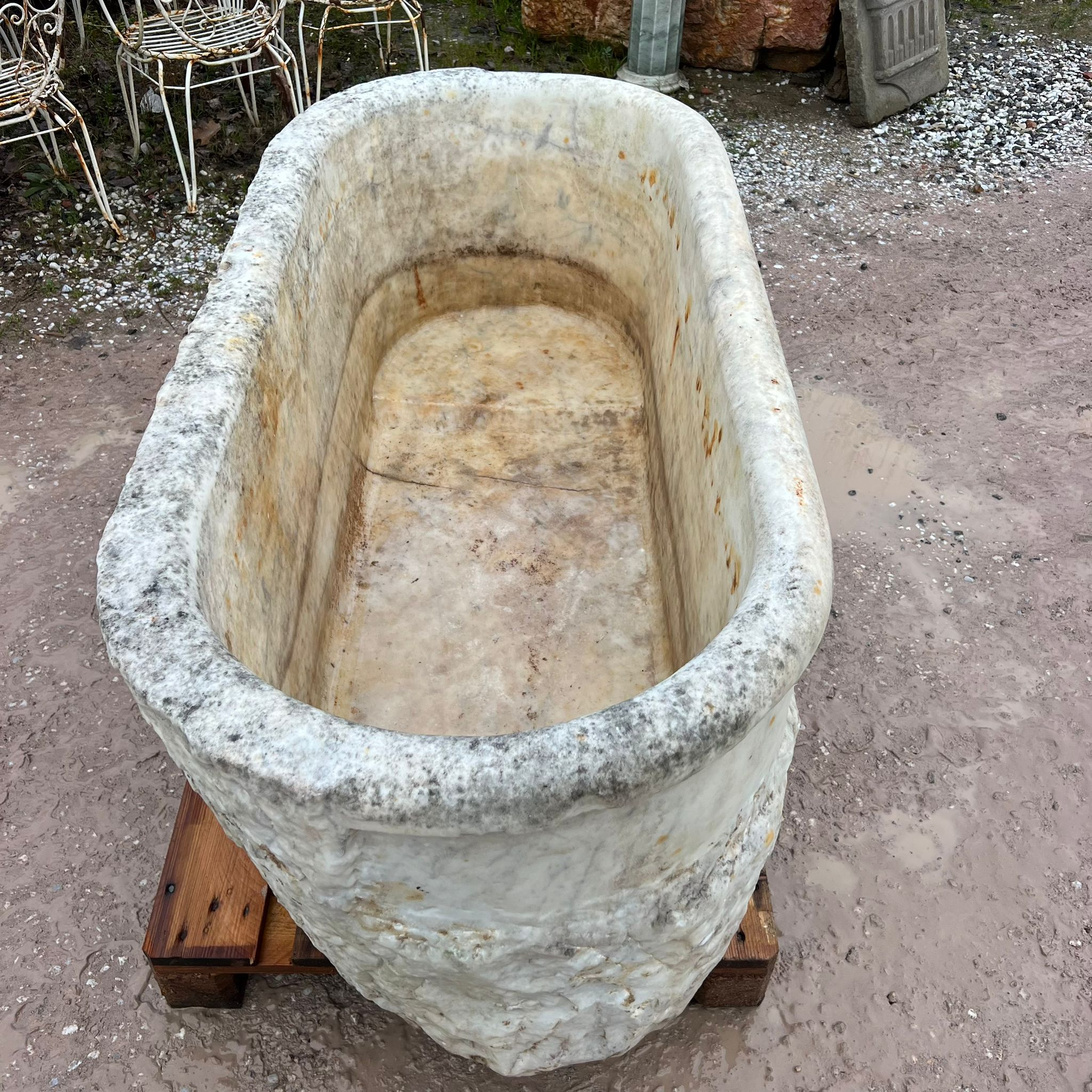 Dettagli vasca in marmo 