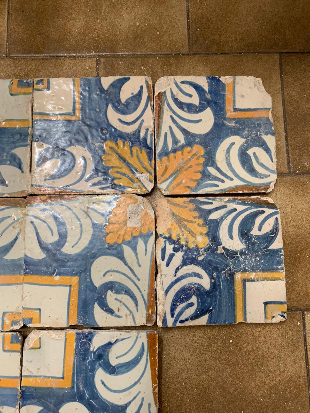 Dettaglio azulejos arancioni 