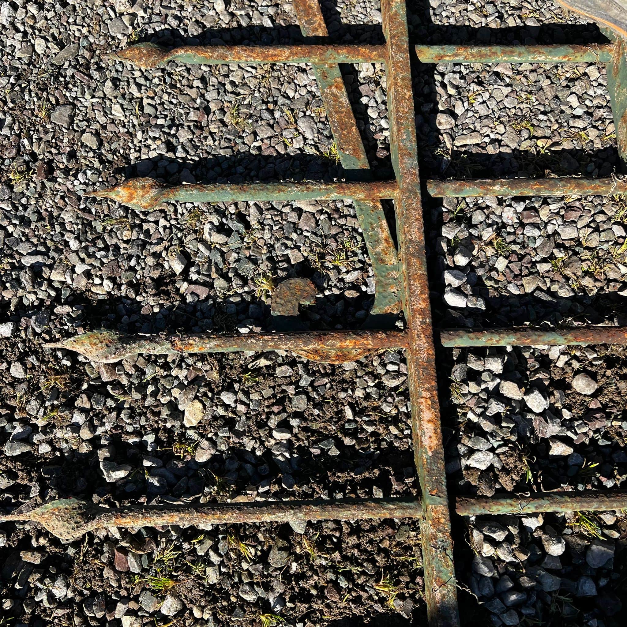 Dettaglio cancello di ferro antico 