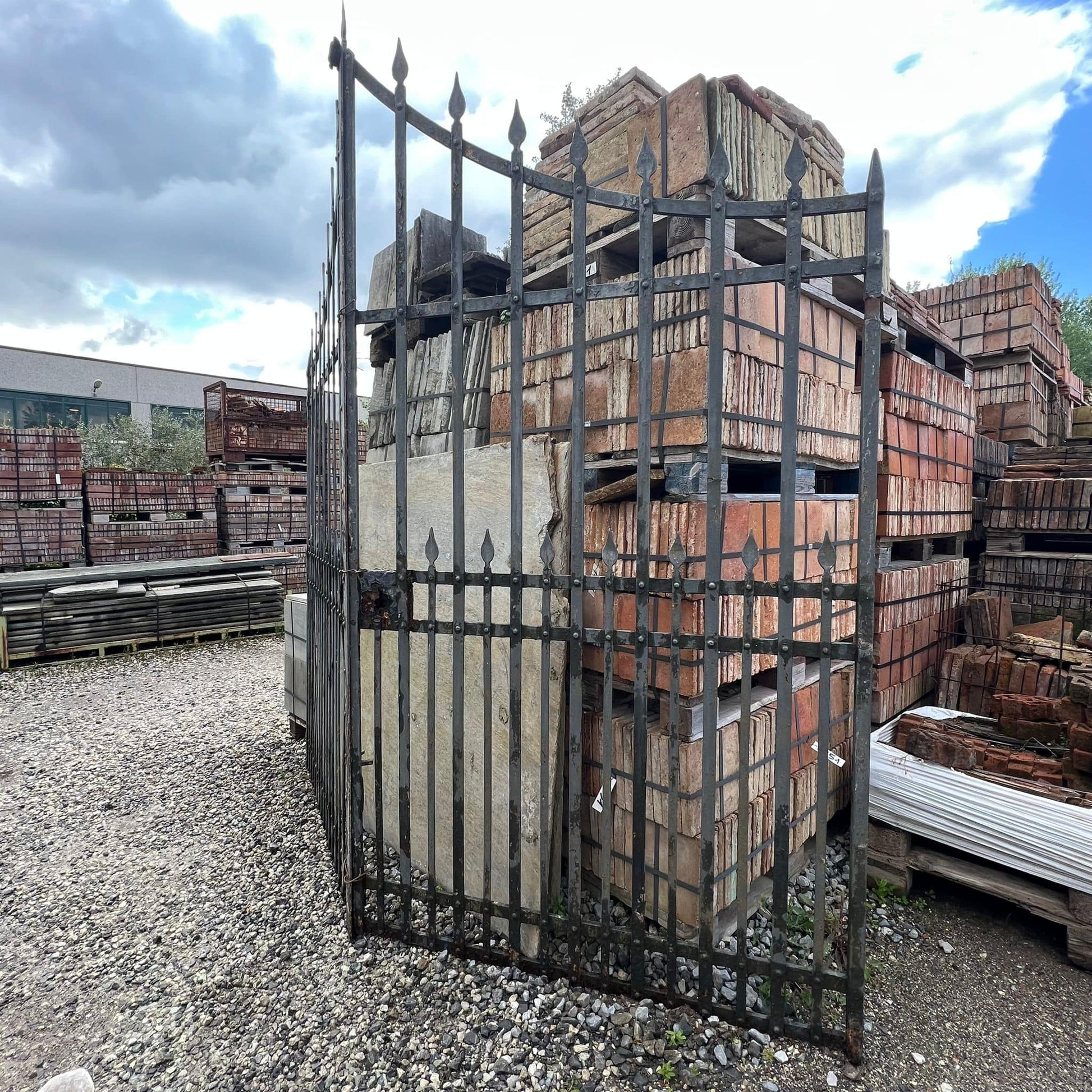 Dettaglio cancello di ferro vecchio 