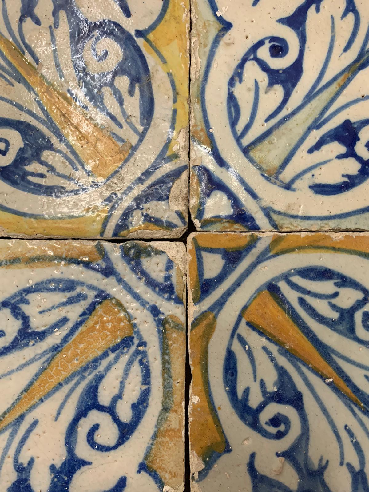 Dettaglio fiore centrale azulejos