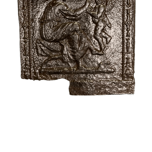 Dettaglio ghisa da camino antica 