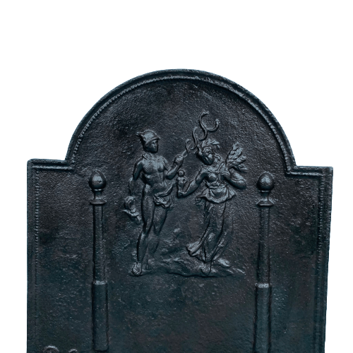 Dettaglio vecchia piastra da camino 