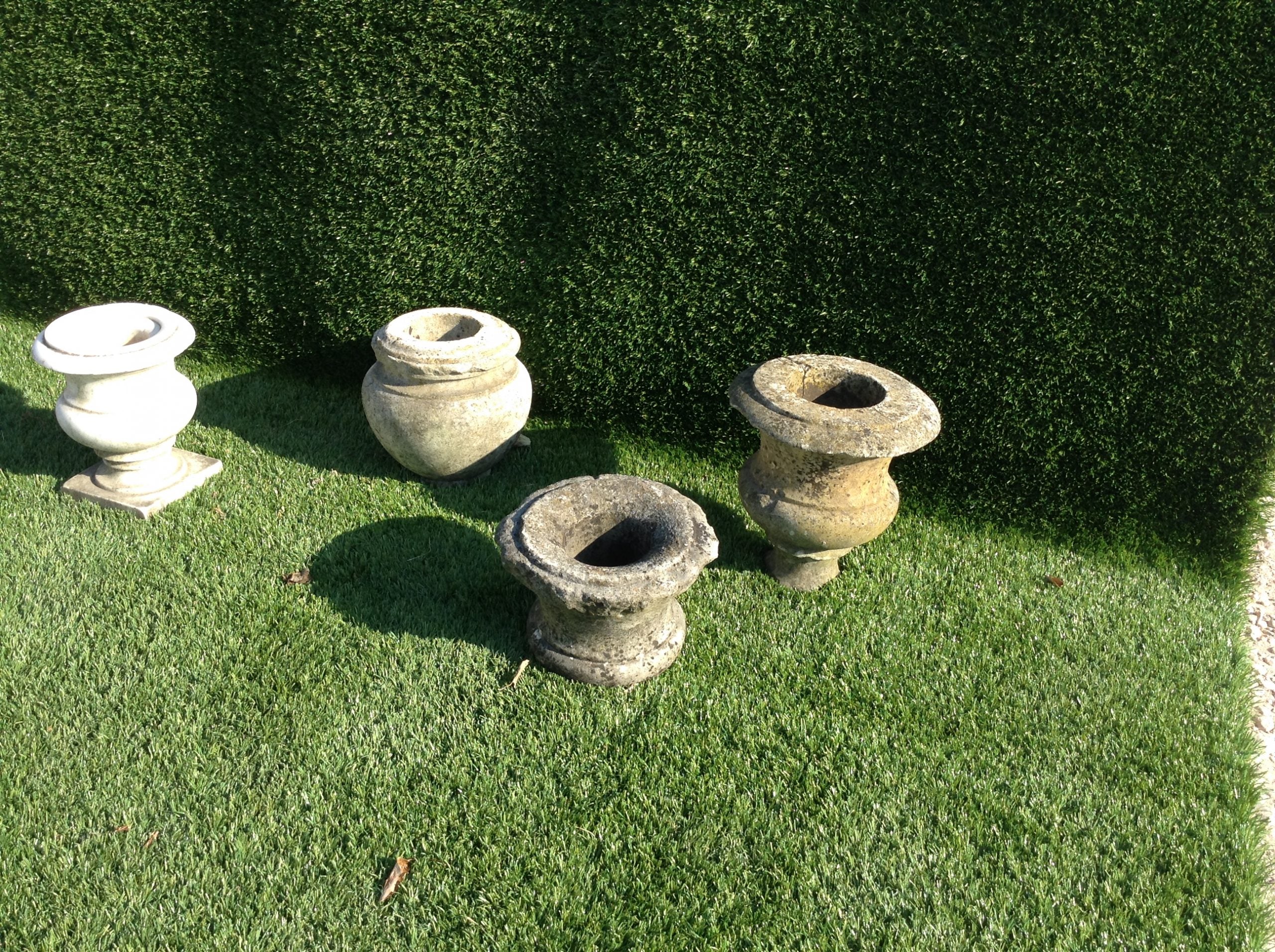 Vasi in marmo da sopra cancello