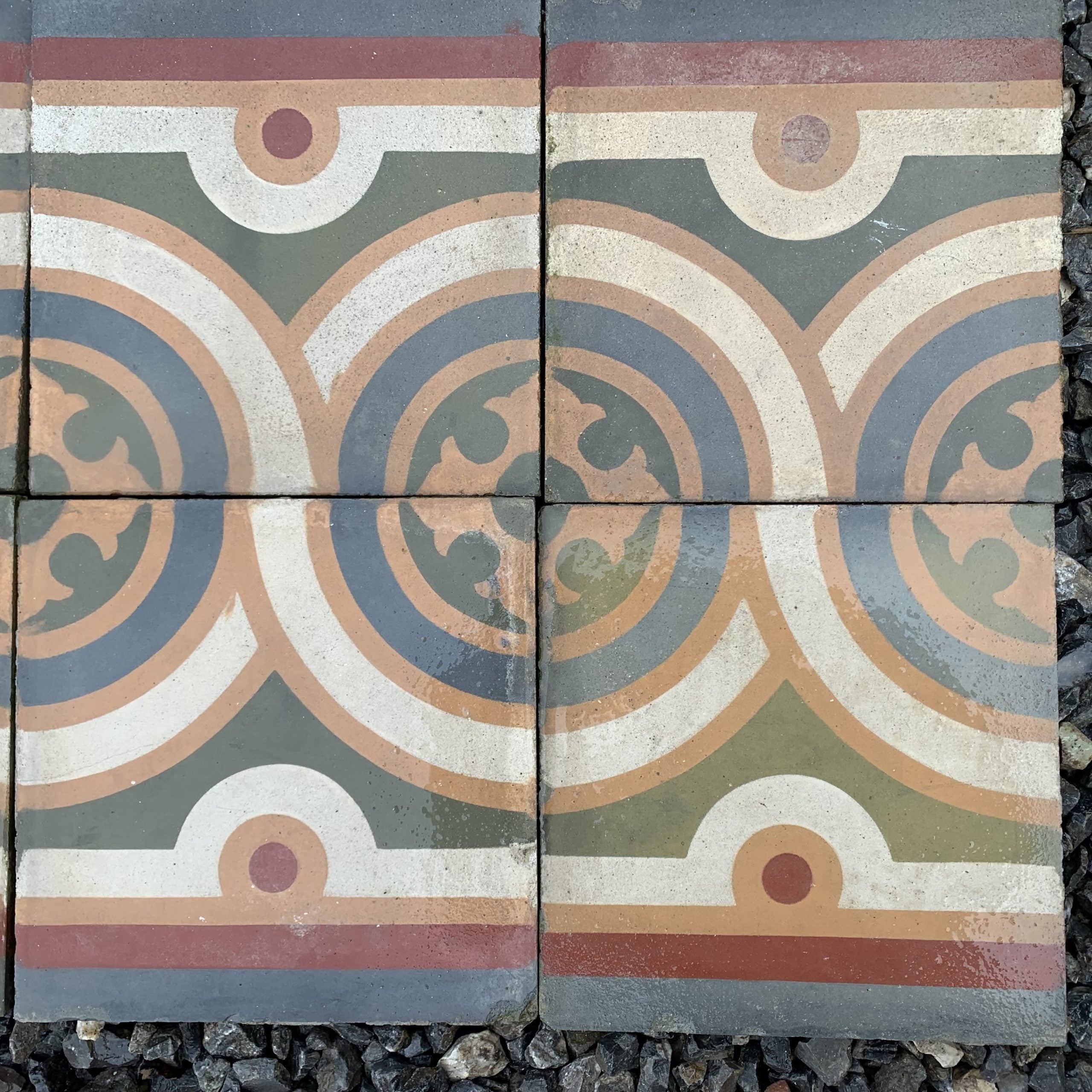 Cornice doppia in cementina - CEM 038