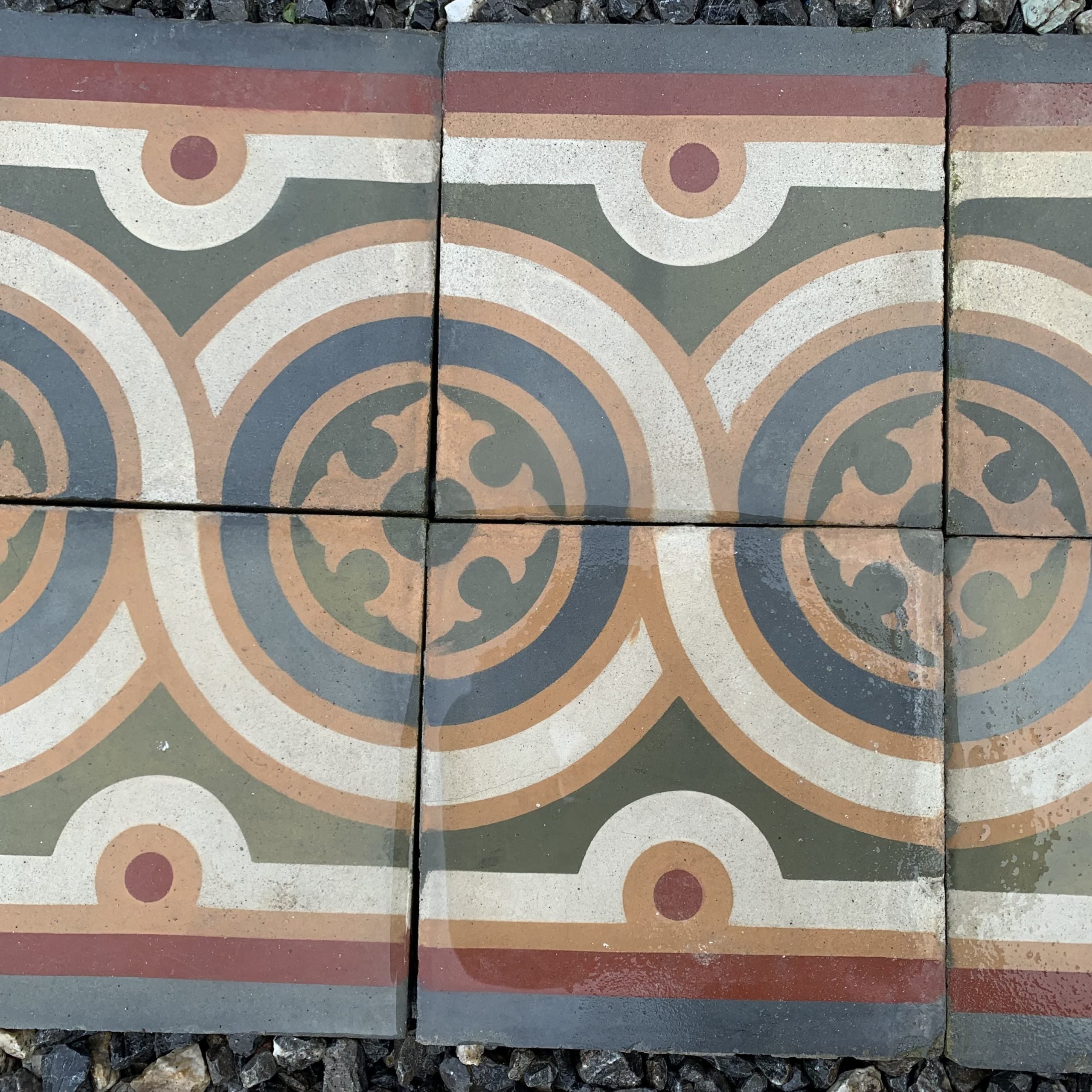 Cornice doppia in cementina - CEM 038