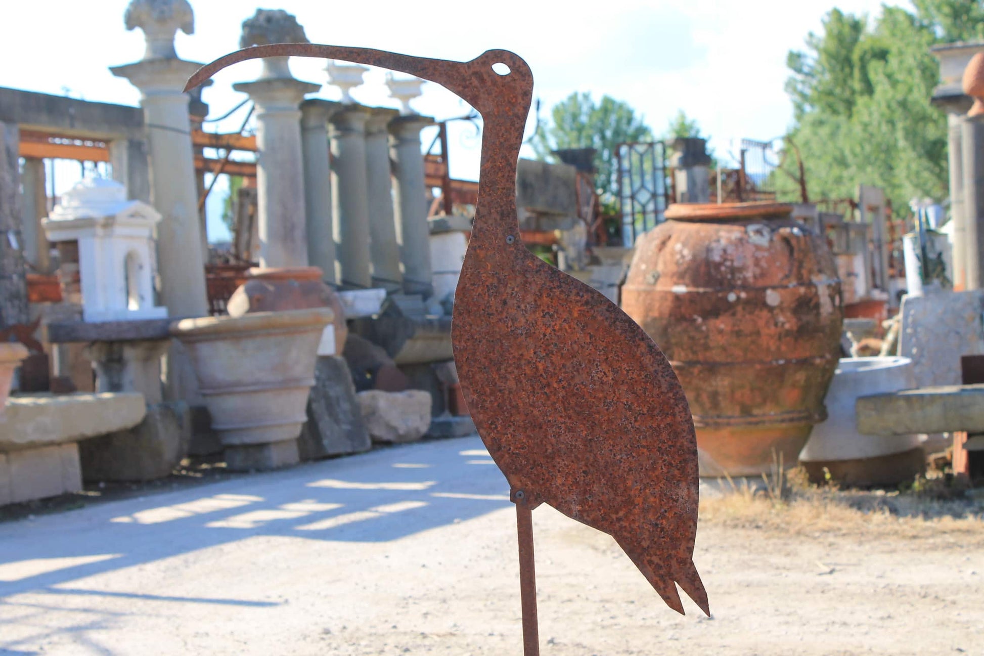 Fenicottero in ferro