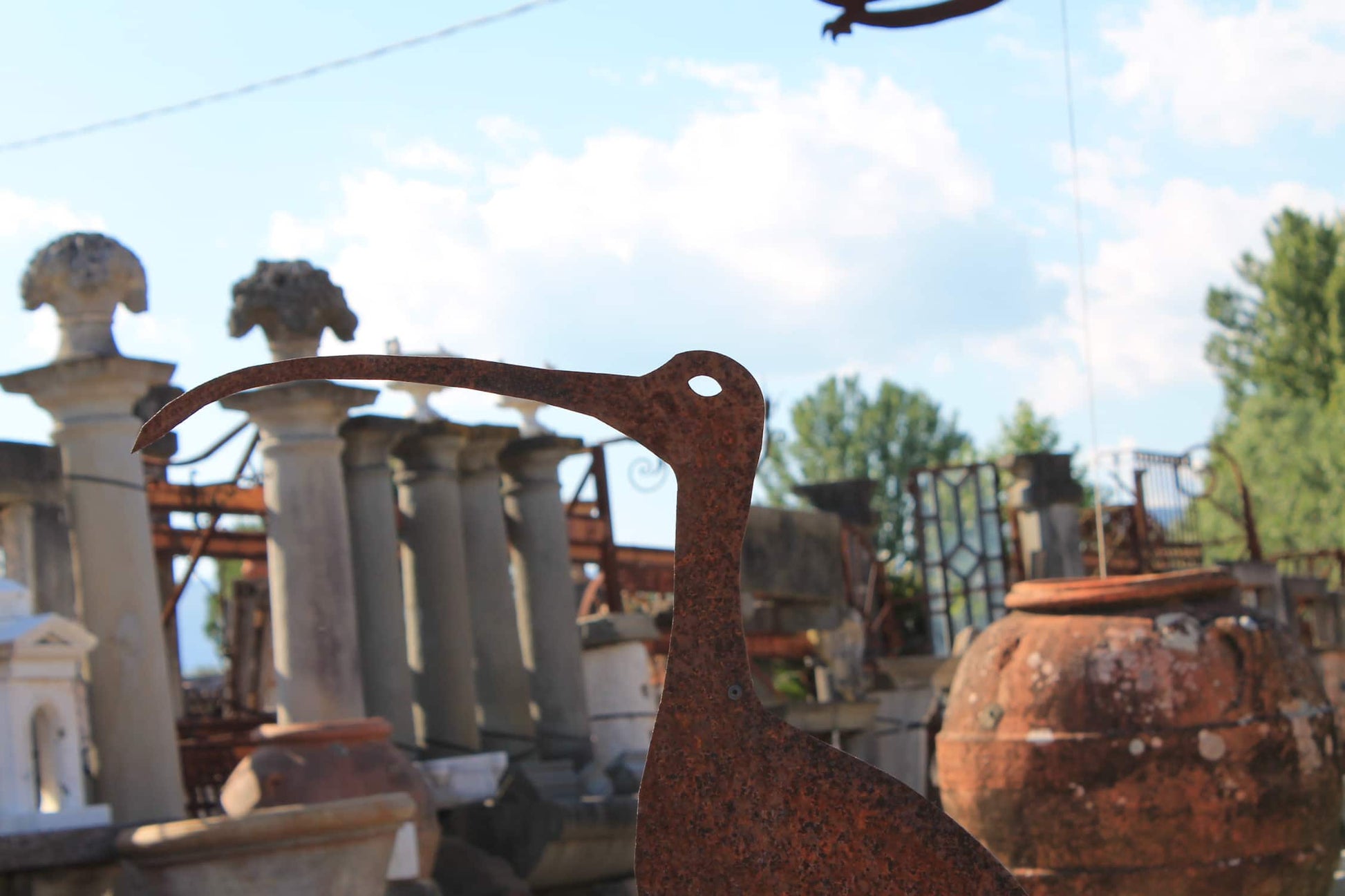 Fenicottero in ferro