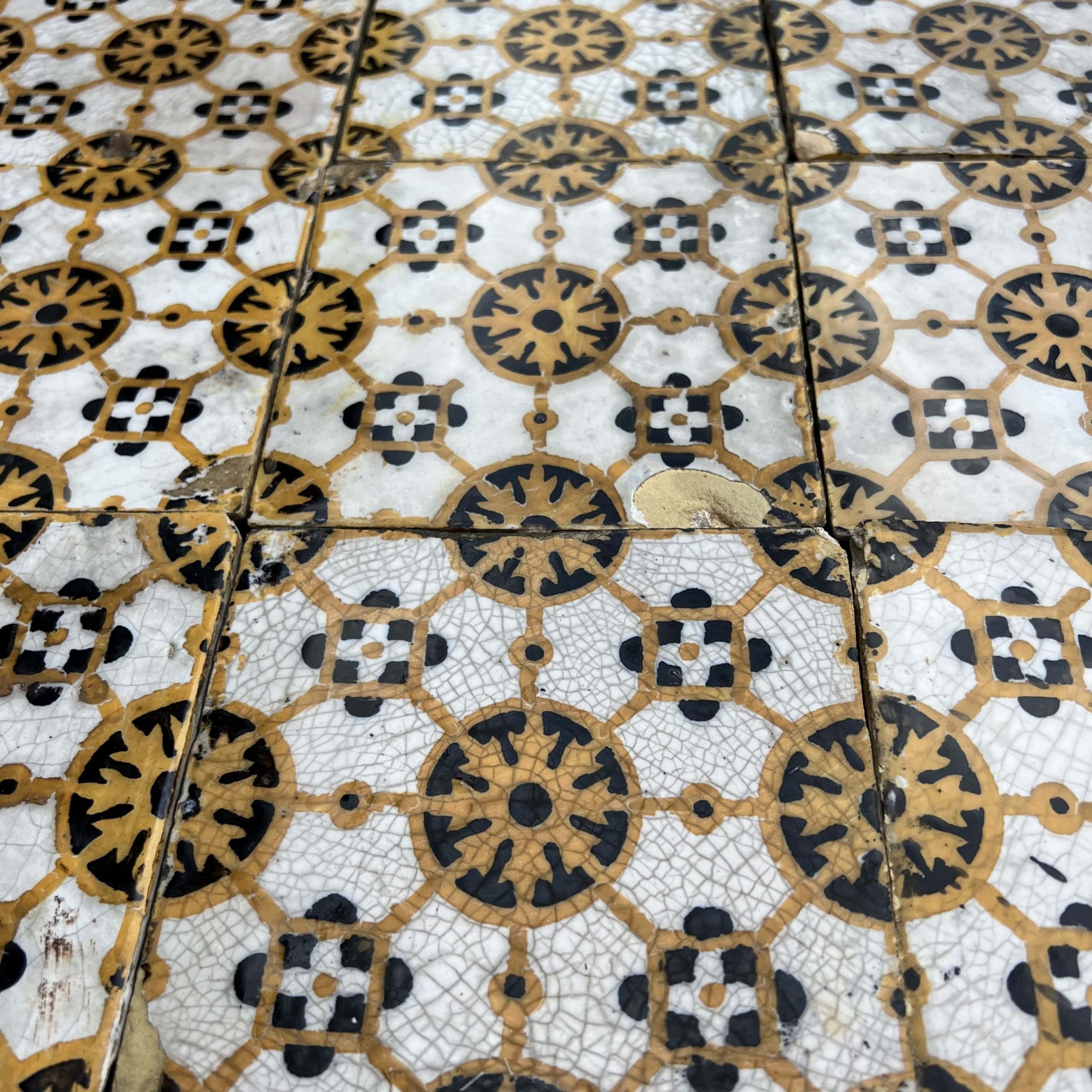 Orange and Black Tiles - MAI 126