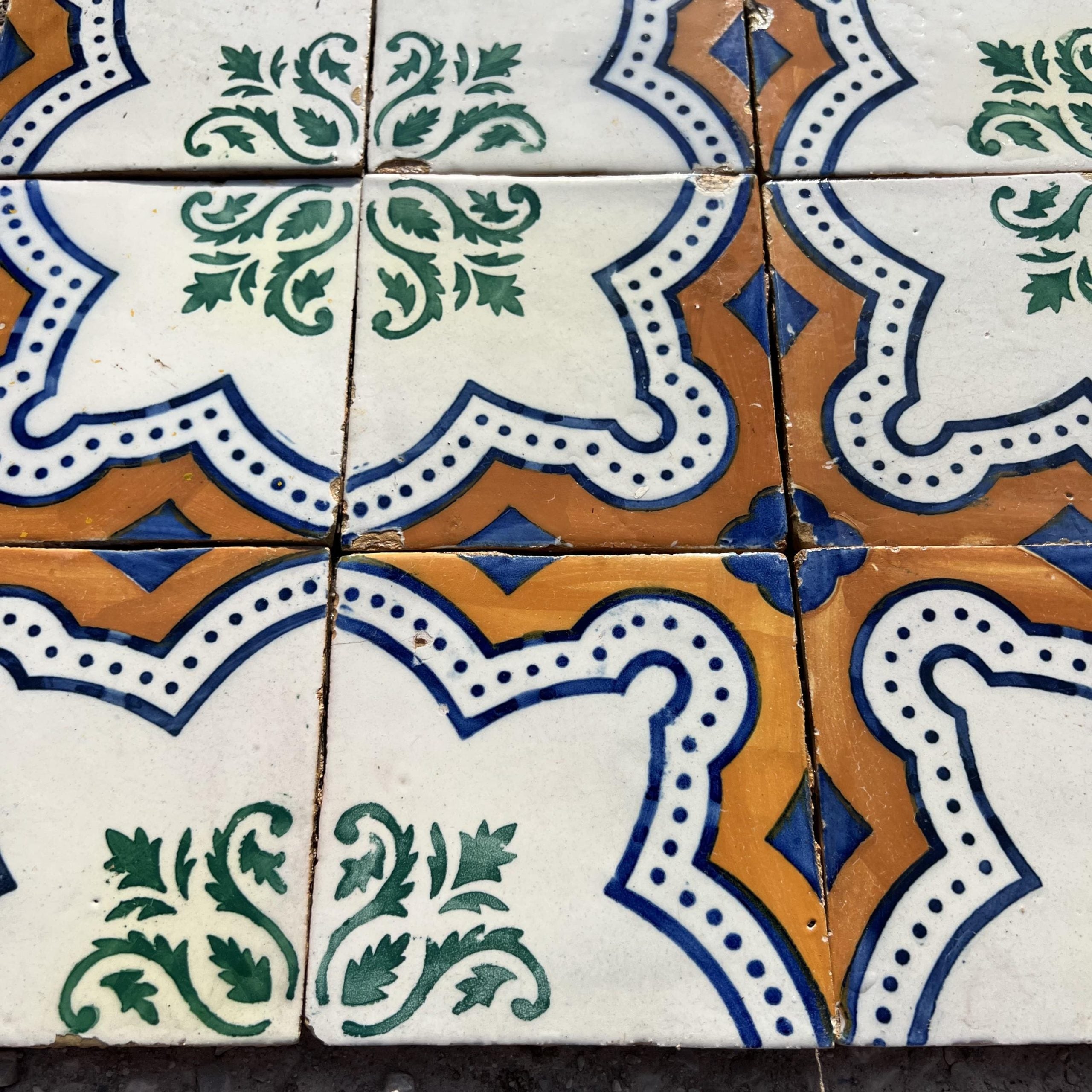 Mattonelle arancioni e verdi - MAI 129