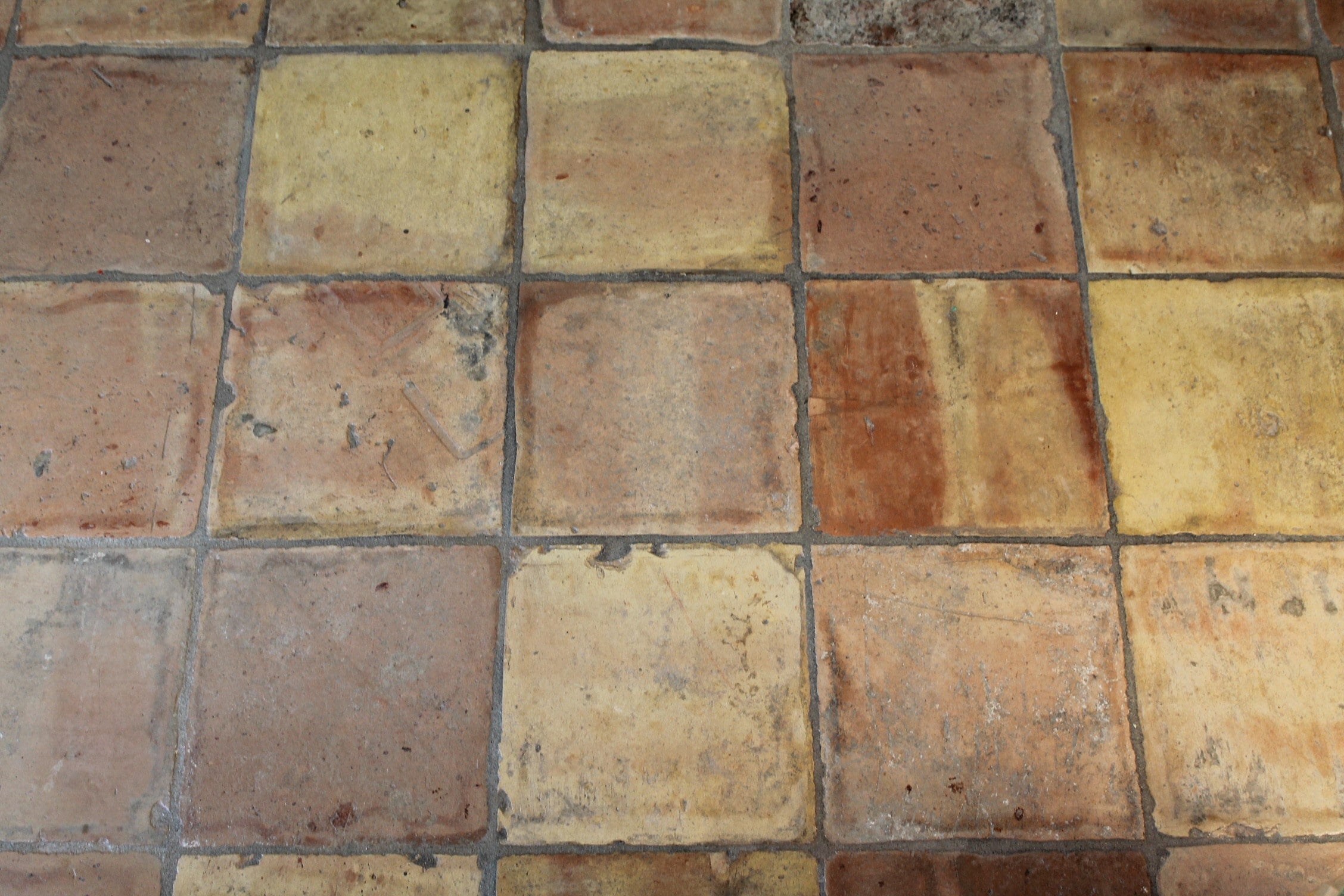 Reclaimed terracotta floor 20 cm x 20 cm