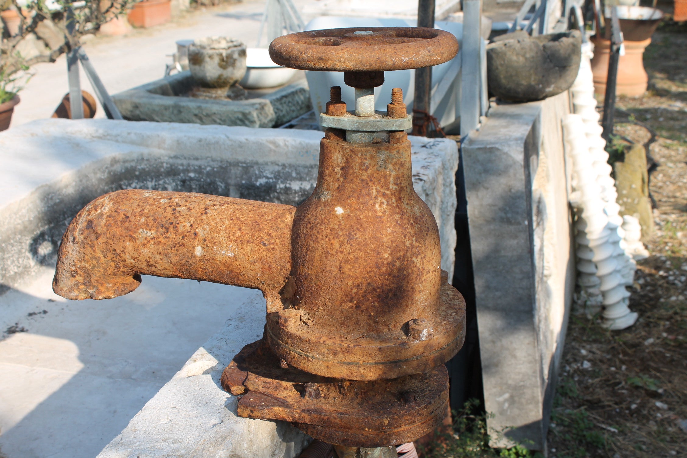 Antique cast iron nozzle