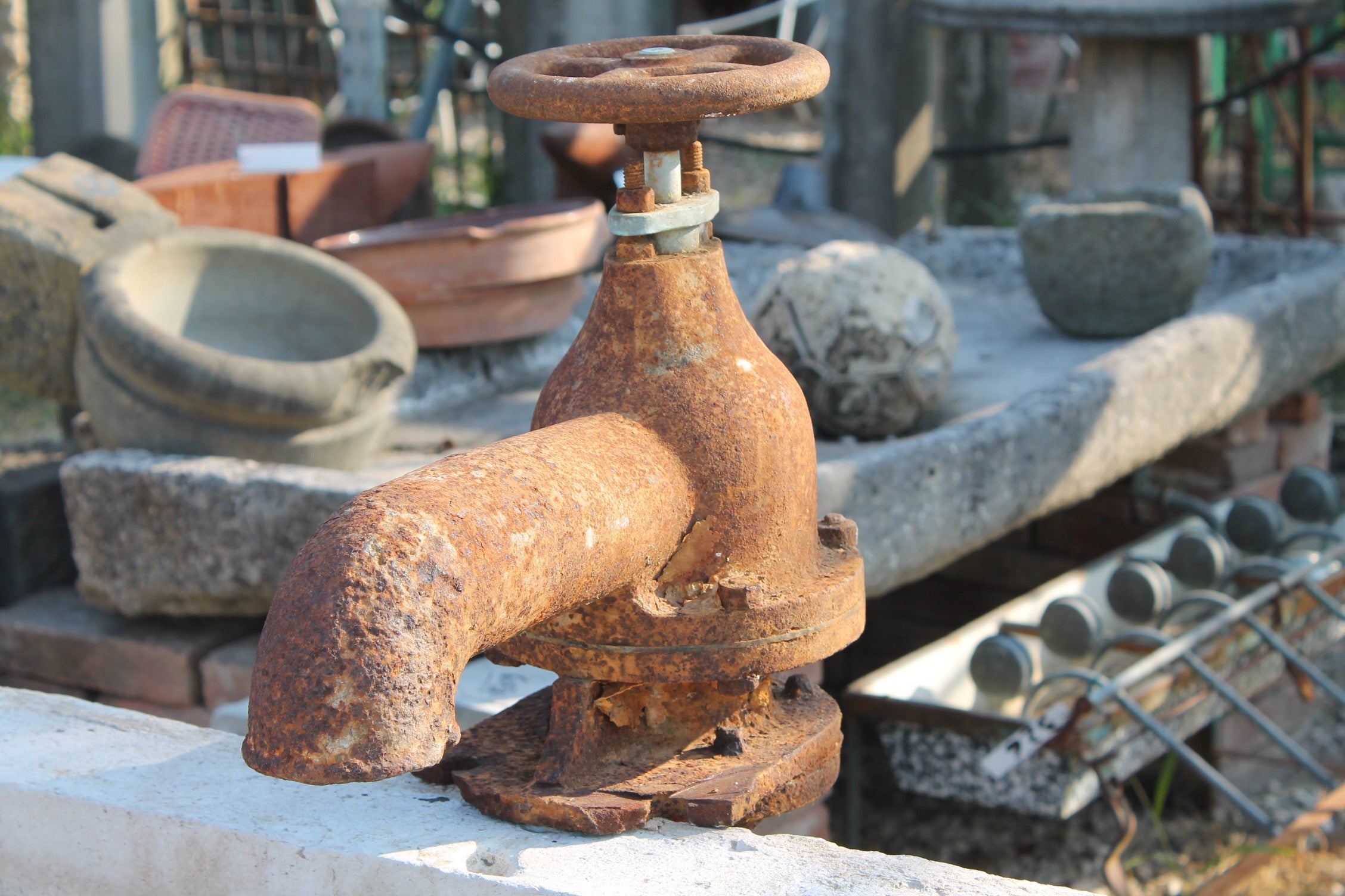 Antique cast iron nozzle