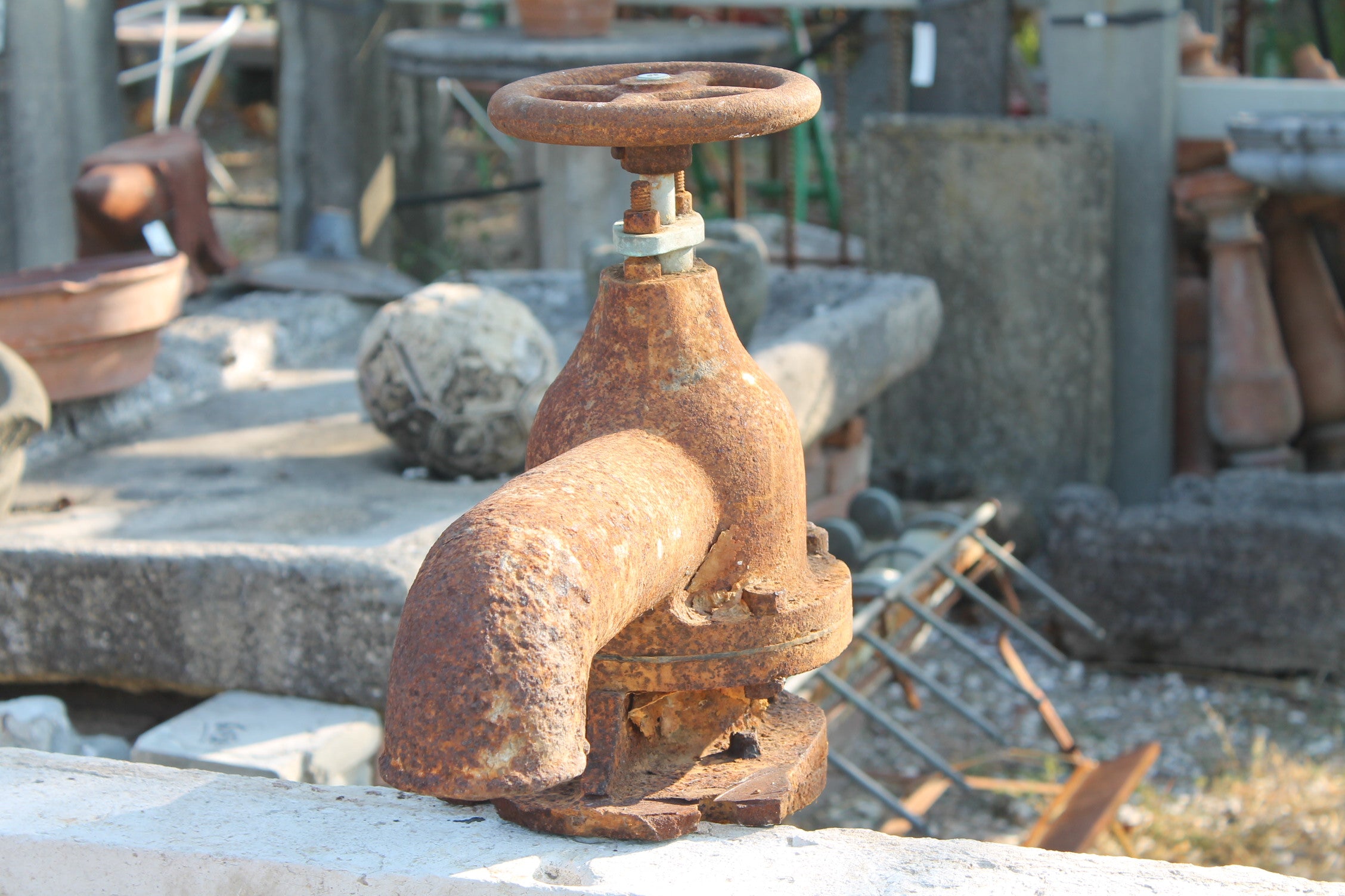 Antique cast iron nozzle