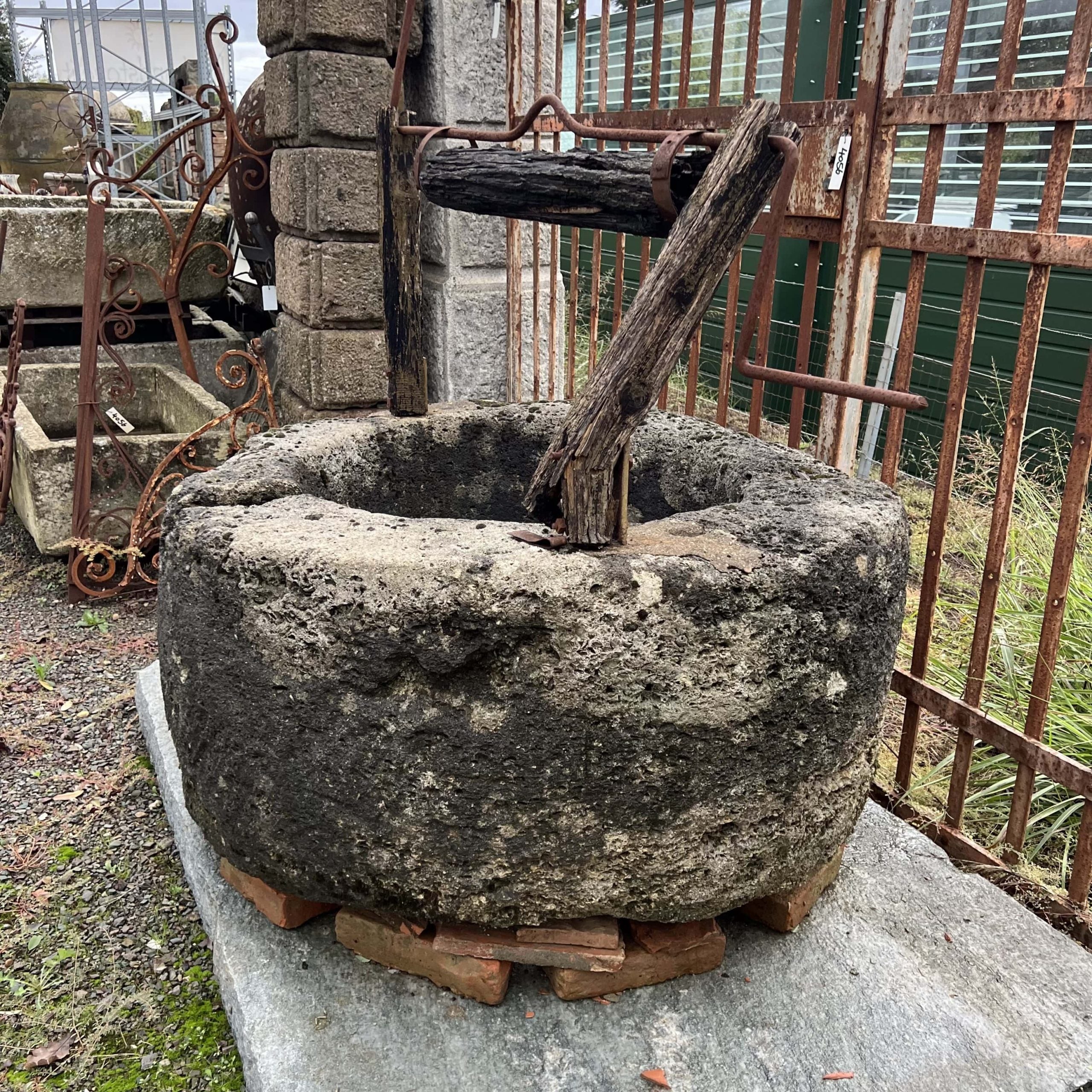 Ancient round stone well