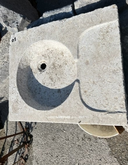 Lavandino con buca tonda 