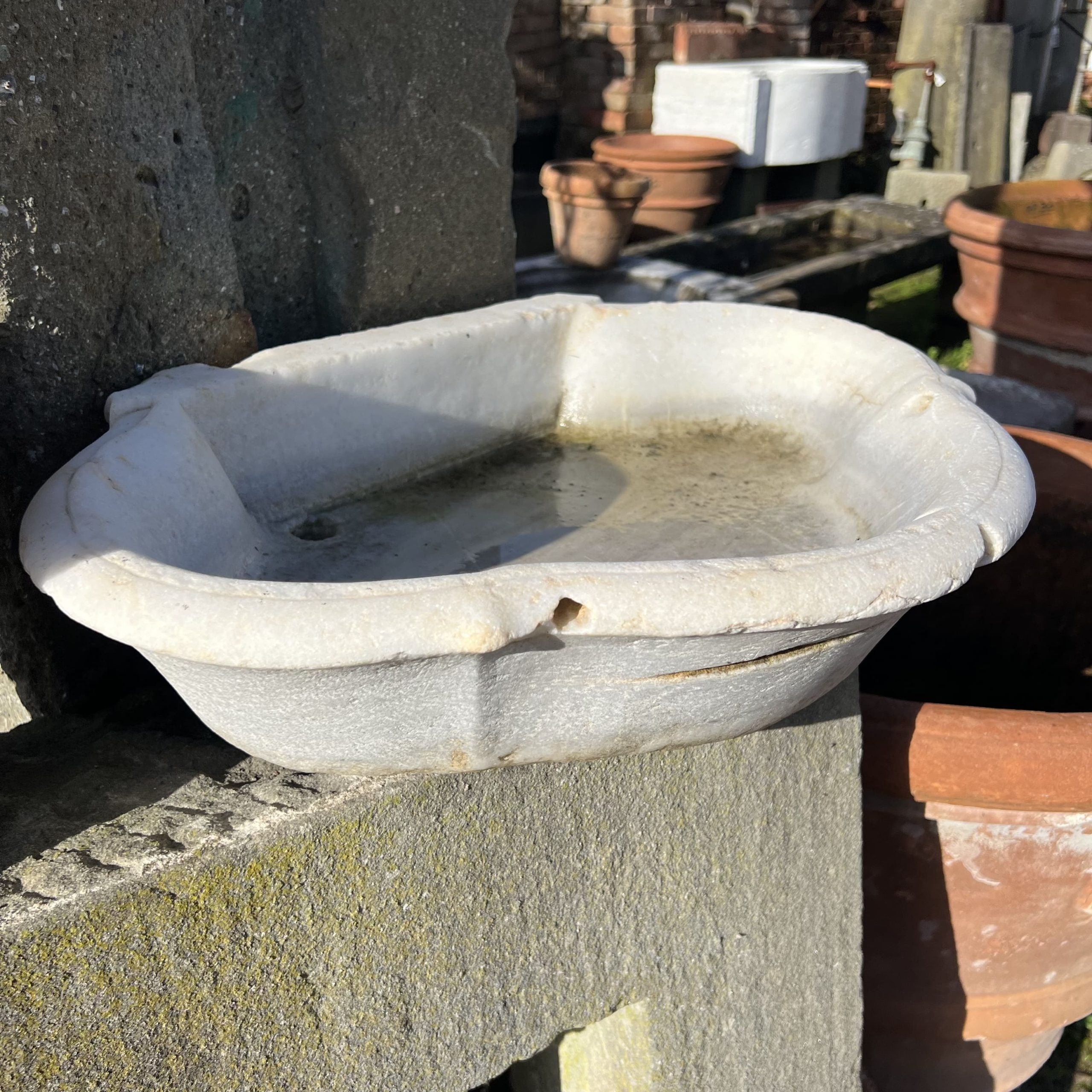 Lavandino da bagno in marmo 